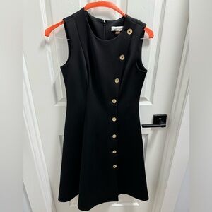 Calvin Klein Size 4 Black Knee-Lengthth Dresss